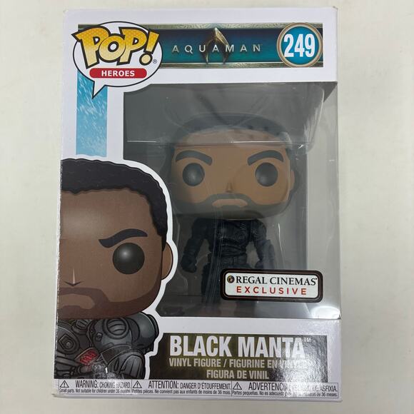 Rare Funko POP Aquaman Black Manta #249 Regal Cinemas Exclusive - Picture 1 of 10